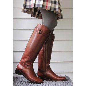 NEW Tory Burch Grace Flat Leather Riding Boots Size 9.5
